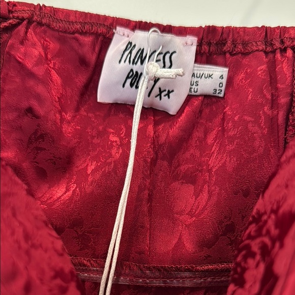 NWT Elegant Red Spaghetti Strap Dress - Picture 2 of 10